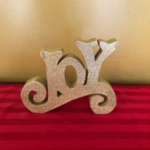 Gold Joy Christmas Sign